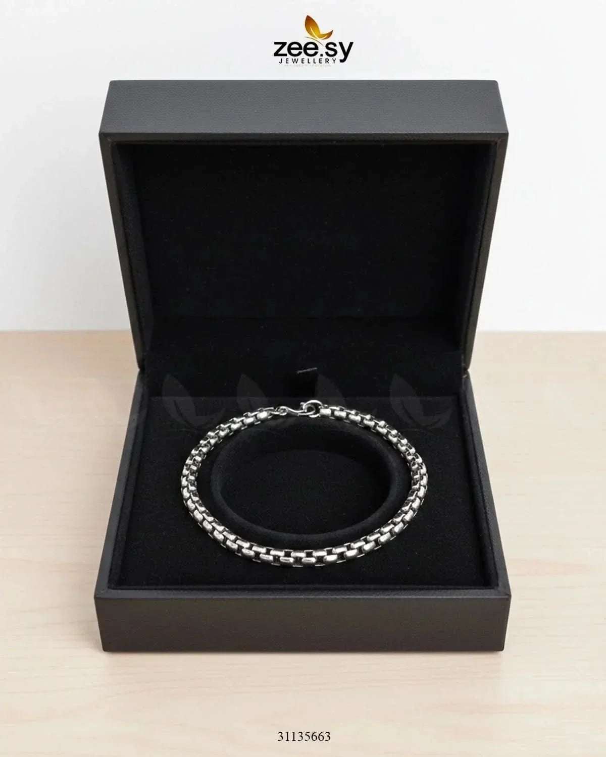 Mono Round Small Box Bracelet for Men