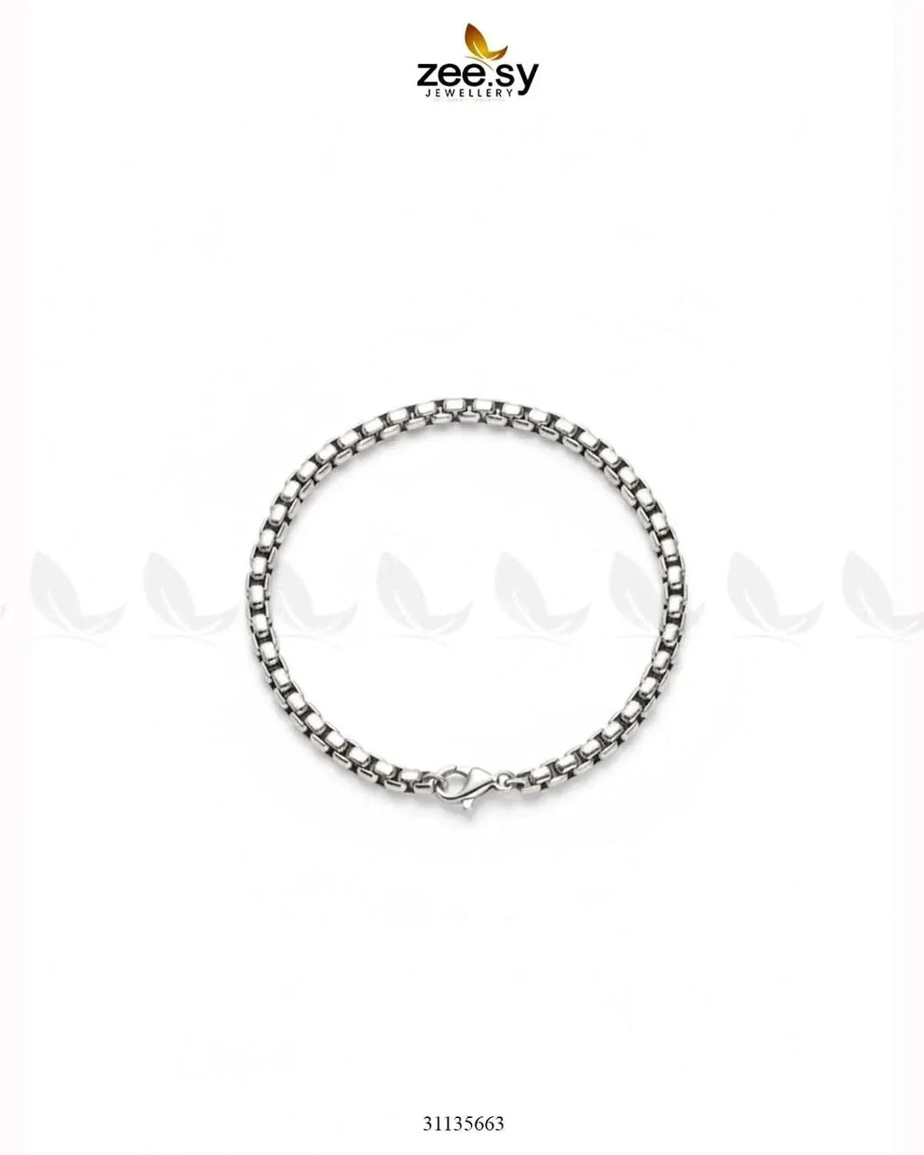 Mono Round Small Box Bracelet for Men