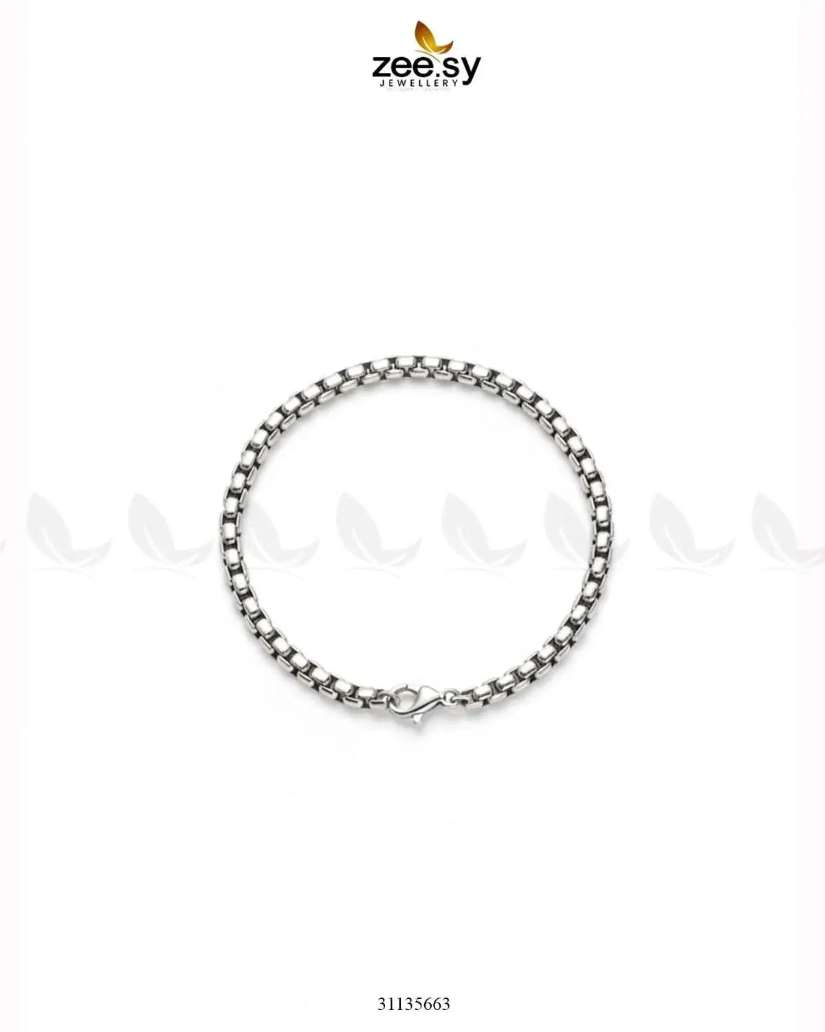 Mono Round Small Box Bracelet for Men