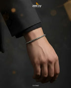 Mono Round Small Box Bracelet for Men