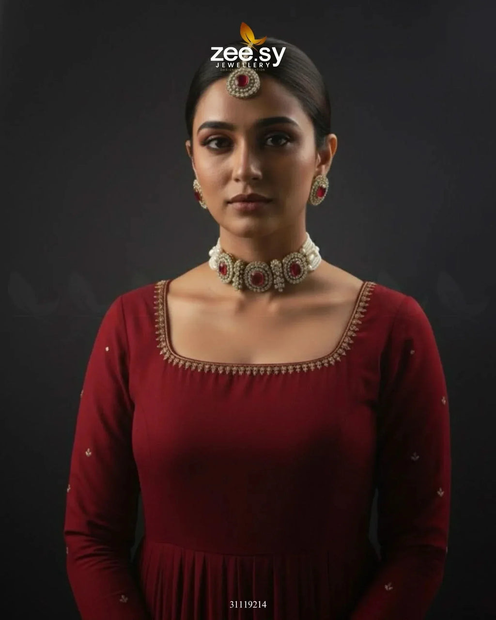 Equinox Stone Pearl Choker Set