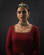 Equinox Stone Pearl Choker Set