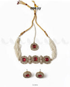 Equinox Stone Pearl Choker Set