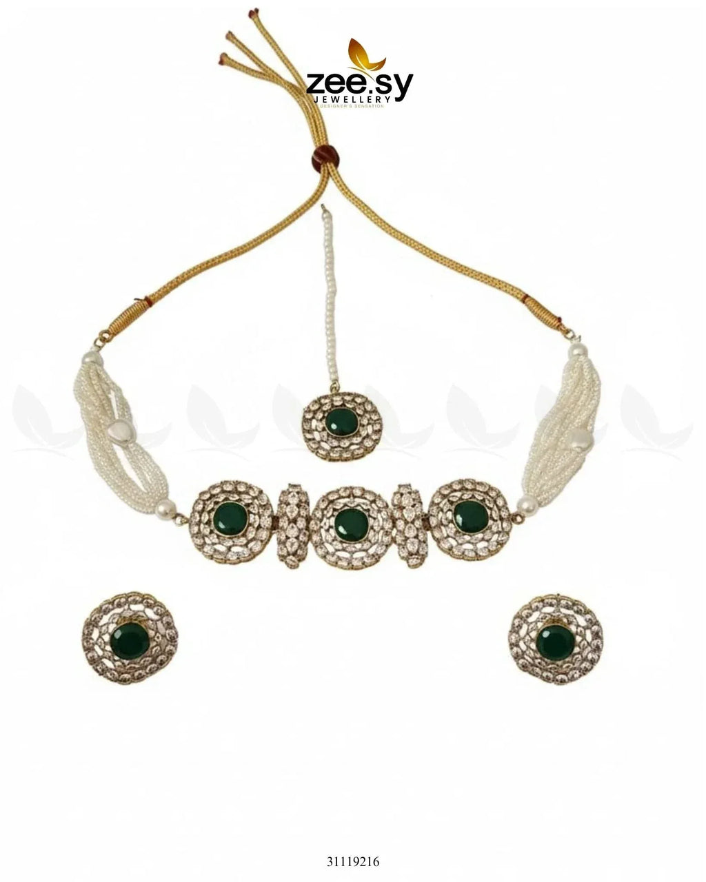 Equinox Stone Pearl Choker Set