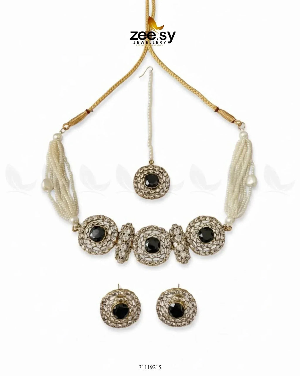 Equinox Stone Pearl Choker Set