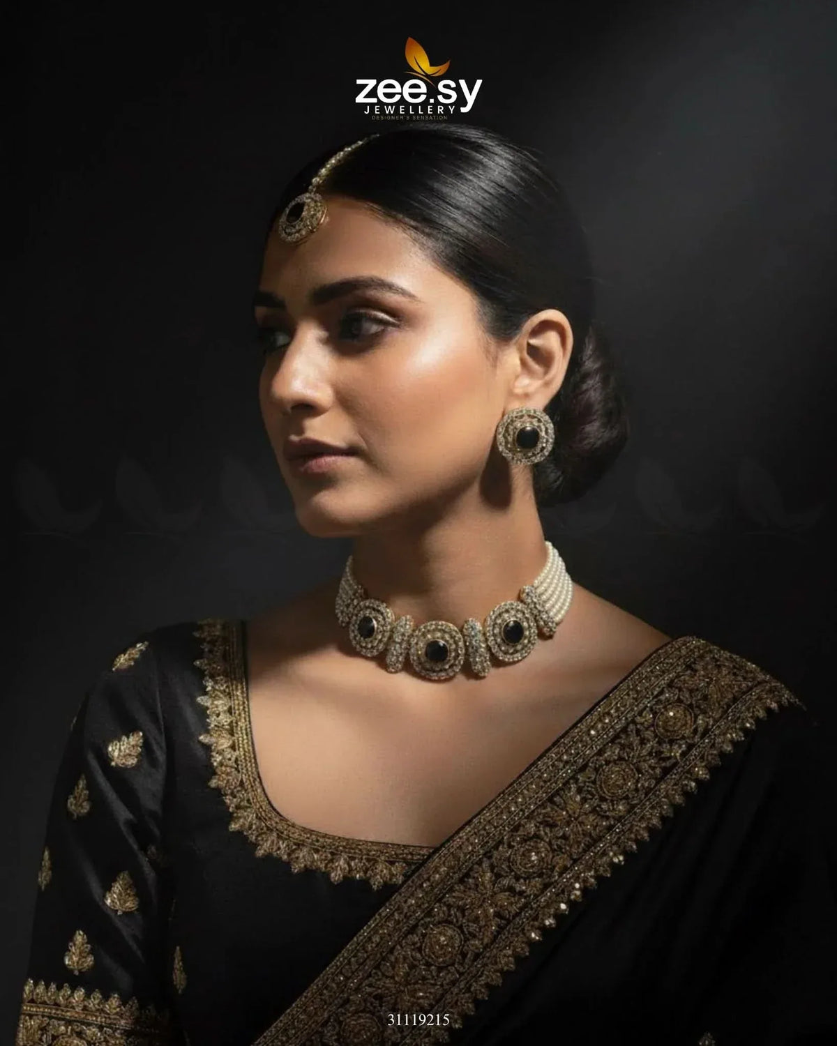 Equinox Stone Pearl Choker Set