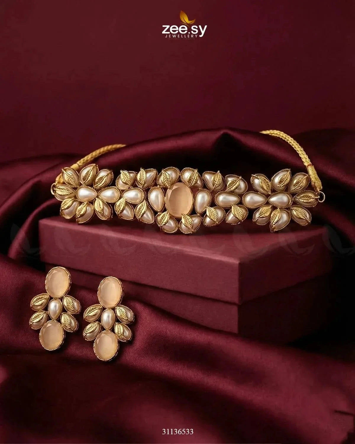 Jennet Baroque Pearl Choker Set