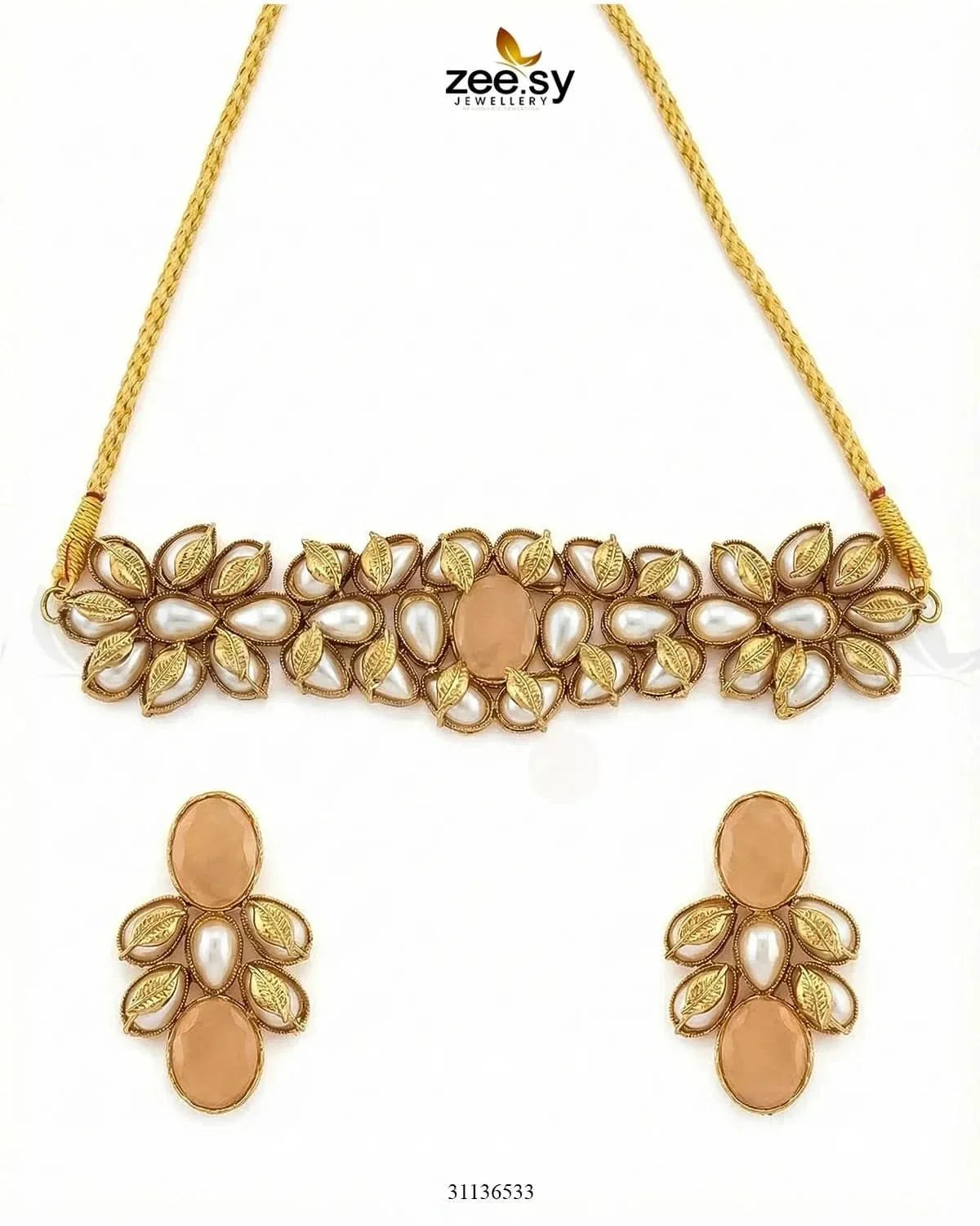 Jennet Baroque Pearl Choker Set