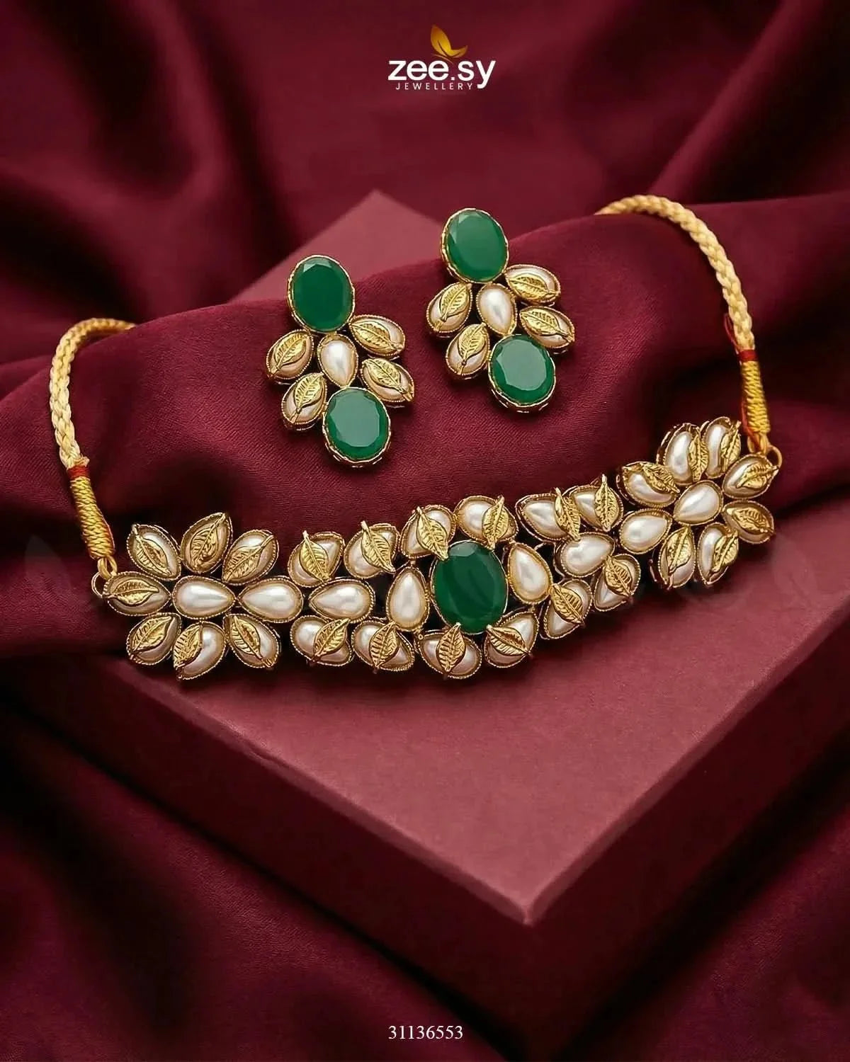 Jennet Baroque Pearl Choker Set