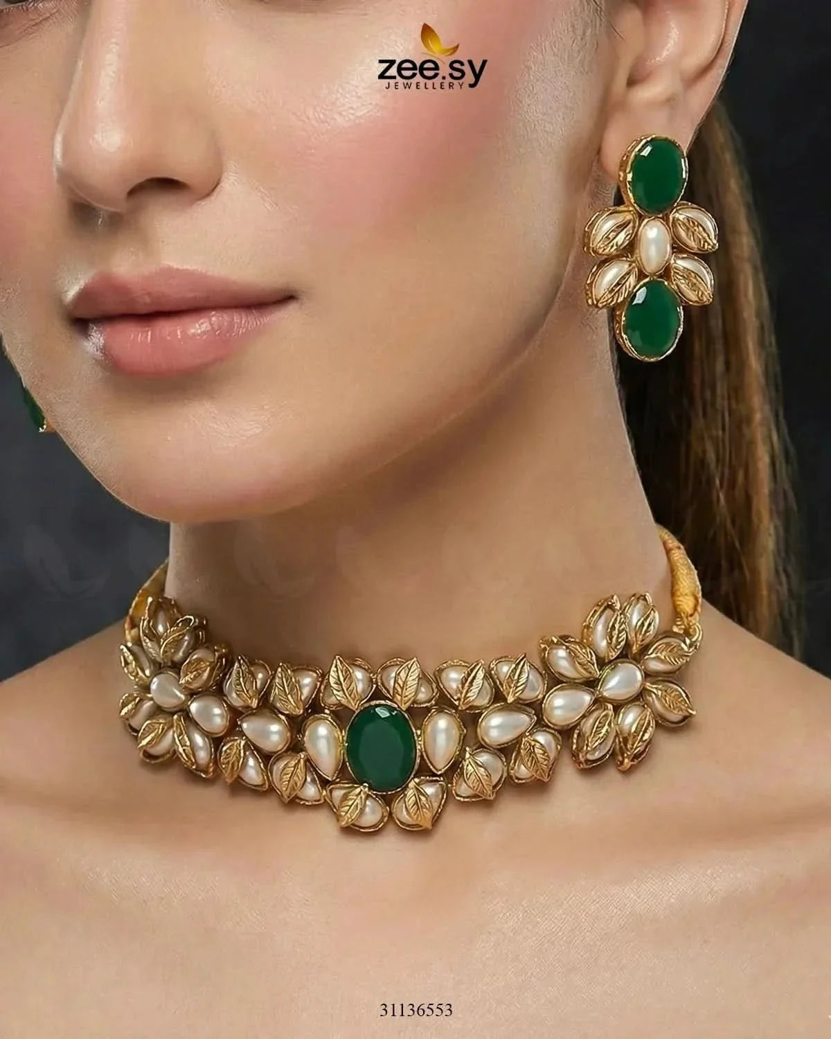 Jennet Baroque Pearl Choker Set