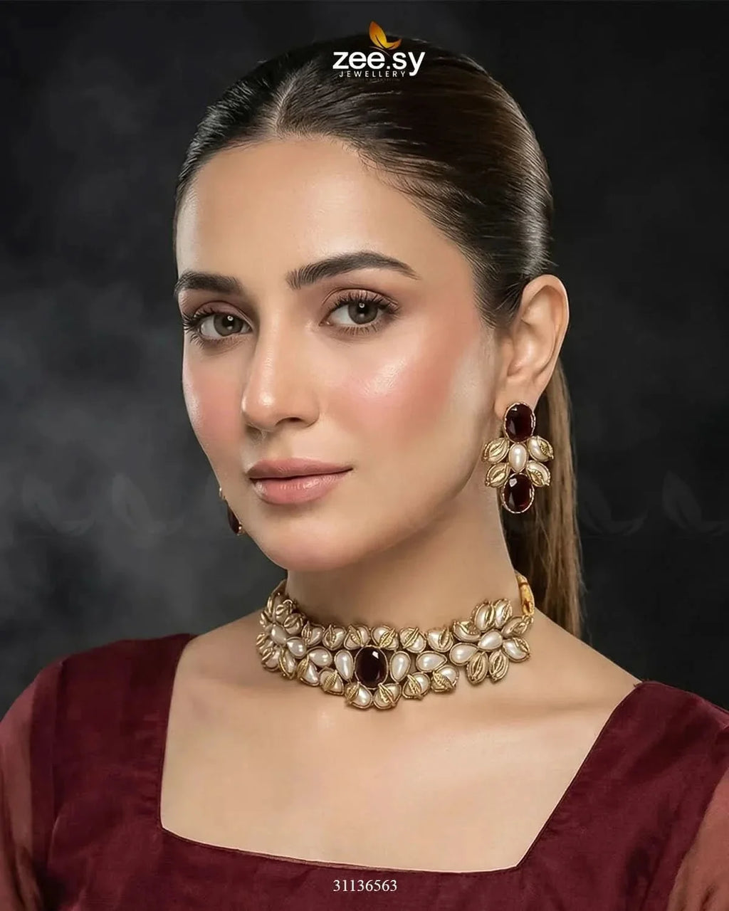 Jennet Baroque Pearl Choker Set