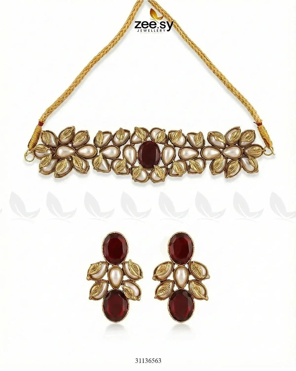 Jennet Baroque Pearl Choker Set