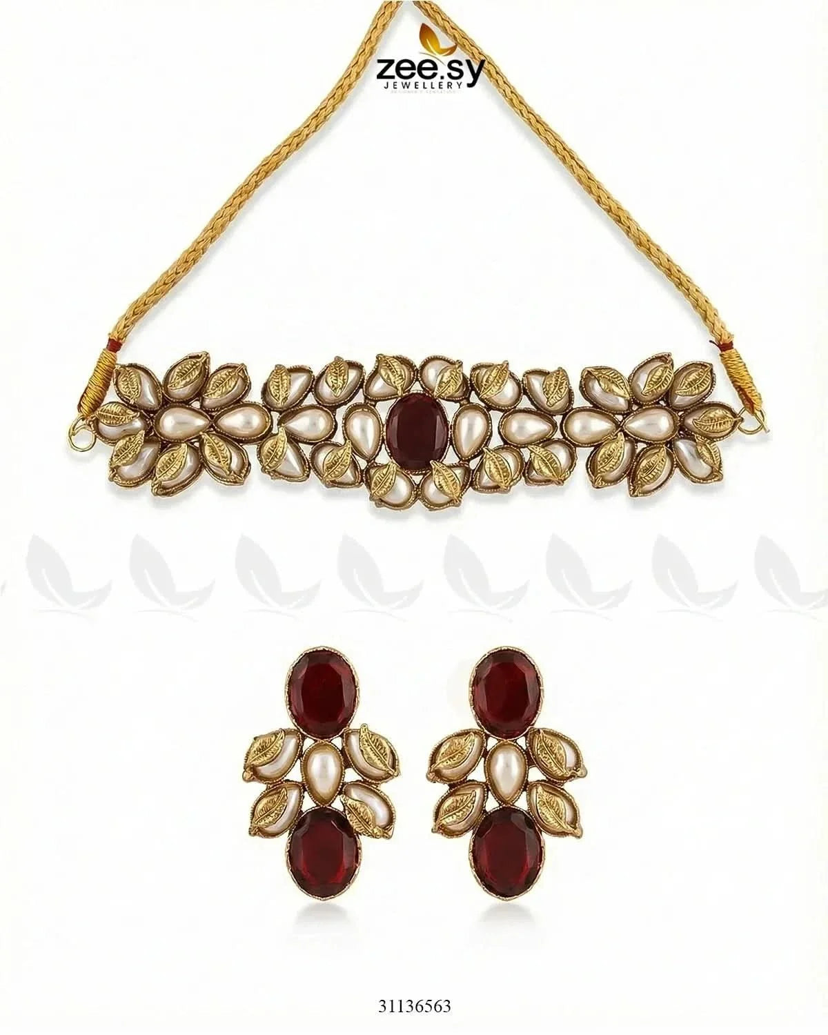 Jennet Baroque Pearl Choker Set