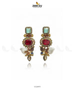 Bloom Stud Baroque Pearl Earrings