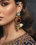 Bloom Stud Baroque Pearl Earrings