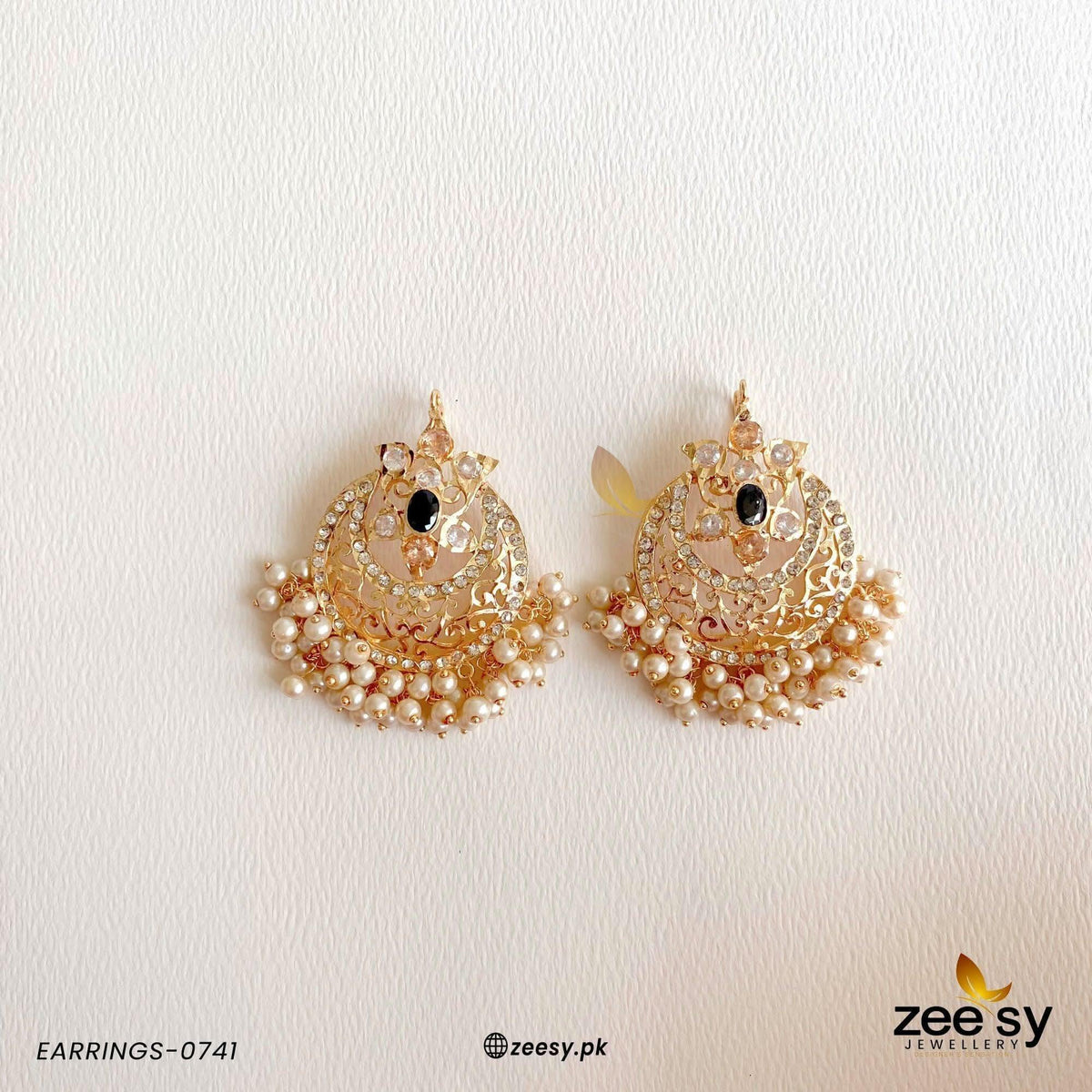 Exclusive Sheesh Gul Stud Earrings