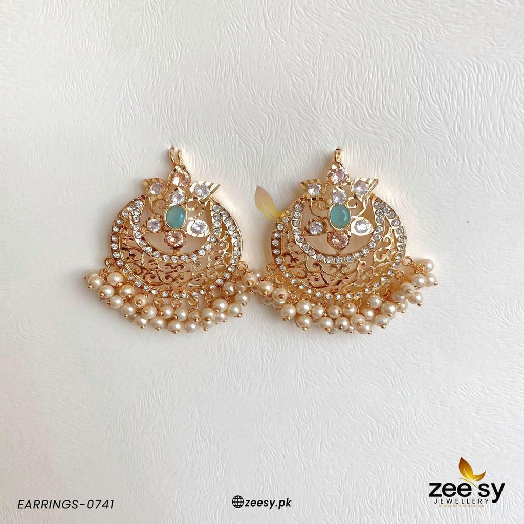Exclusive Sheesh Gul Stud Earrings