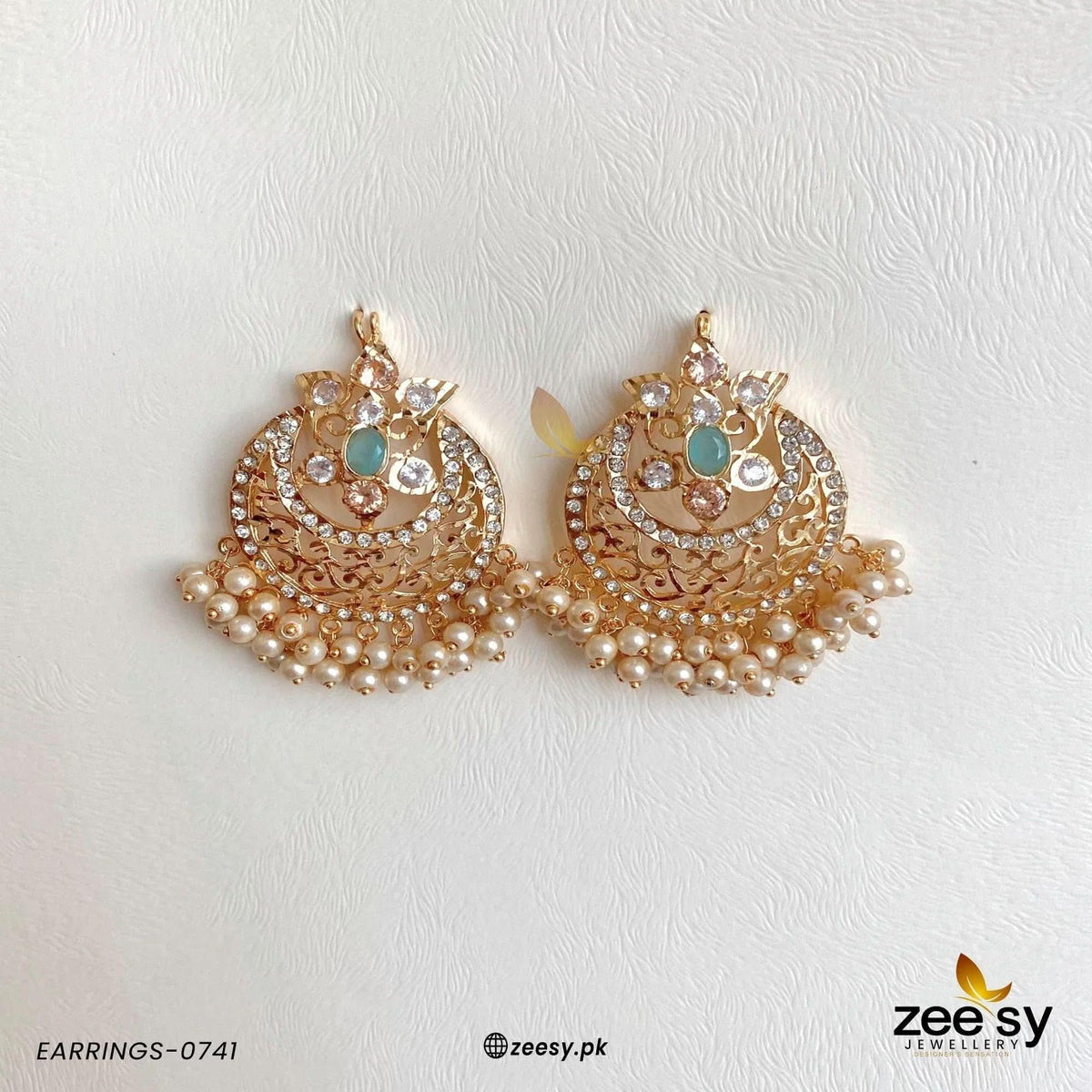 Exclusive Sheesh Gul Stud Earrings