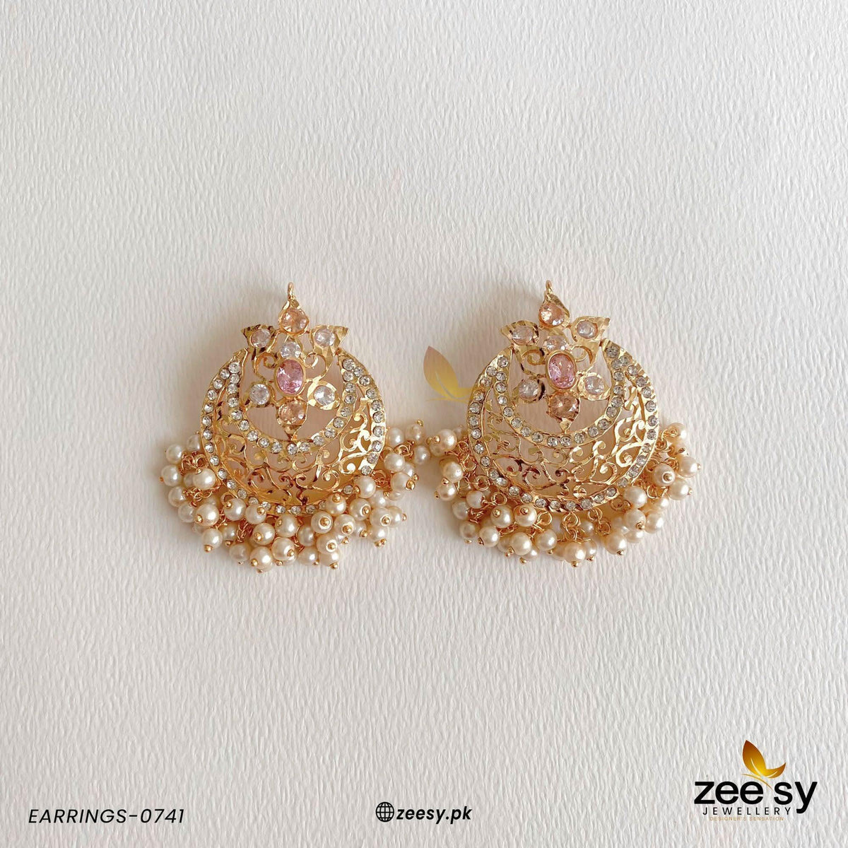 Exclusive Sheesh Gul Stud Earrings