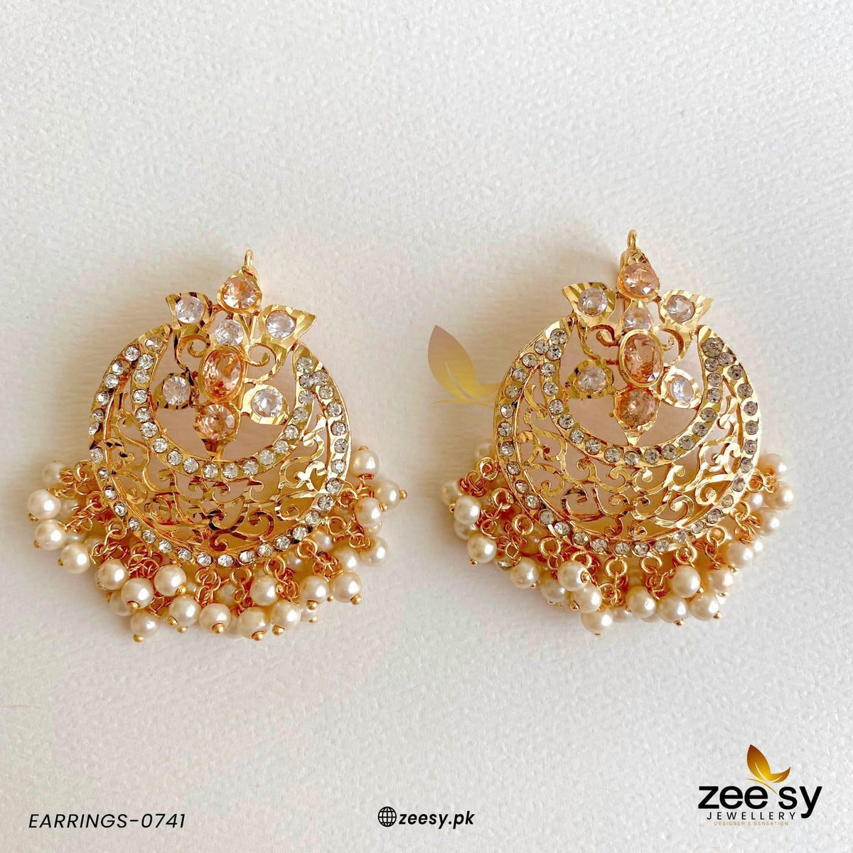 Exclusive Sheesh Gul Stud Earrings