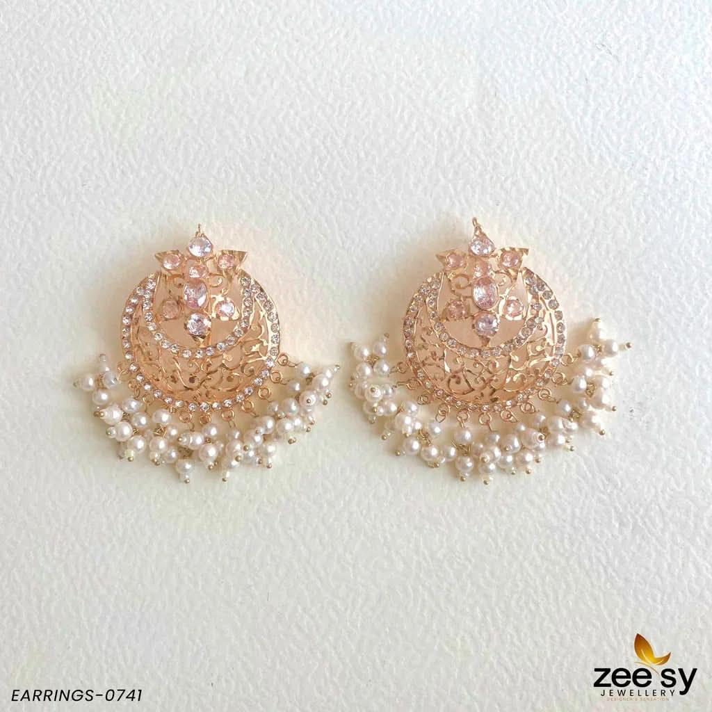 Exclusive Sheesh Gul Stud Earrings