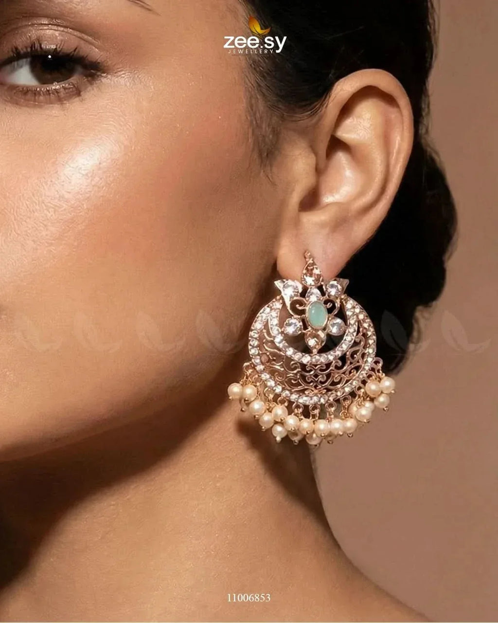 Exclusive Sheesh Gul Stud Earrings
