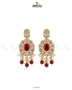Traditional Gems Pearl Drop Earrings