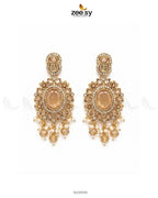 Traditional Gems Pearl Drop Earrings