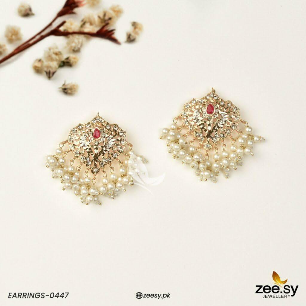 Hyderabadi Pearl Drop Earrings