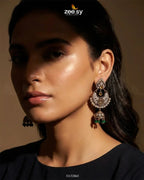 Rich Chandbali Zirconia Earrings