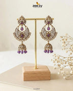 Rich Chandbali Zirconia Earrings