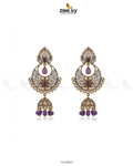 Rich Chandbali Zirconia Earrings