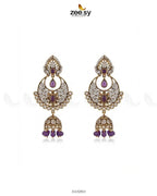 Rich Chandbali Zirconia Earrings