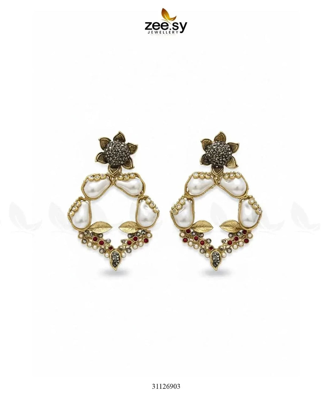 Antique Turkish Baroque Pearl Earrings