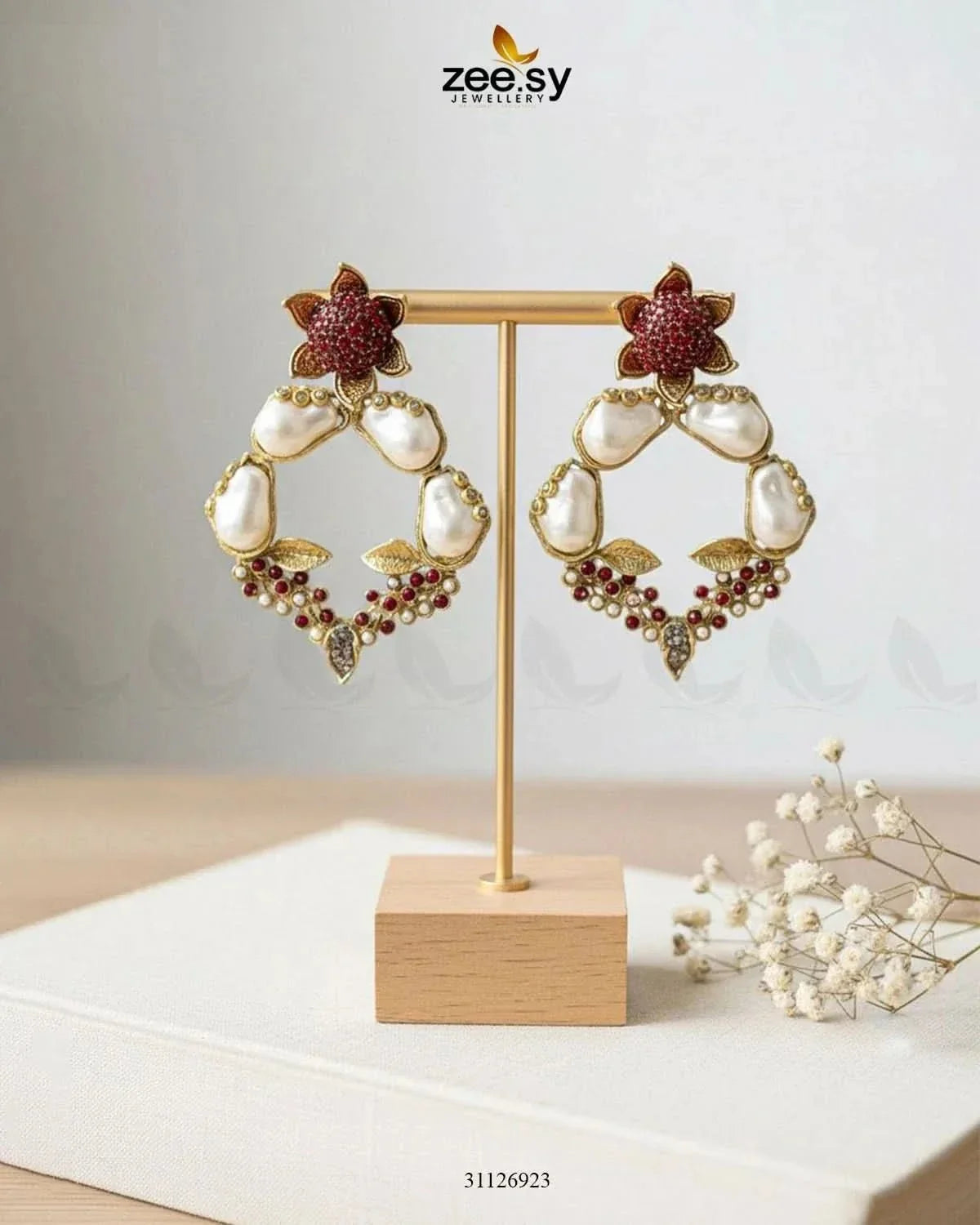 Antique Turkish Baroque Pearl Earrings