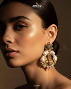 Antique Turkish Baroque Pearl Earrings