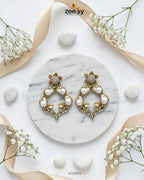 Antique Turkish Baroque Pearl Earrings