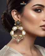 Antique Turkish Baroque Pearl Earrings