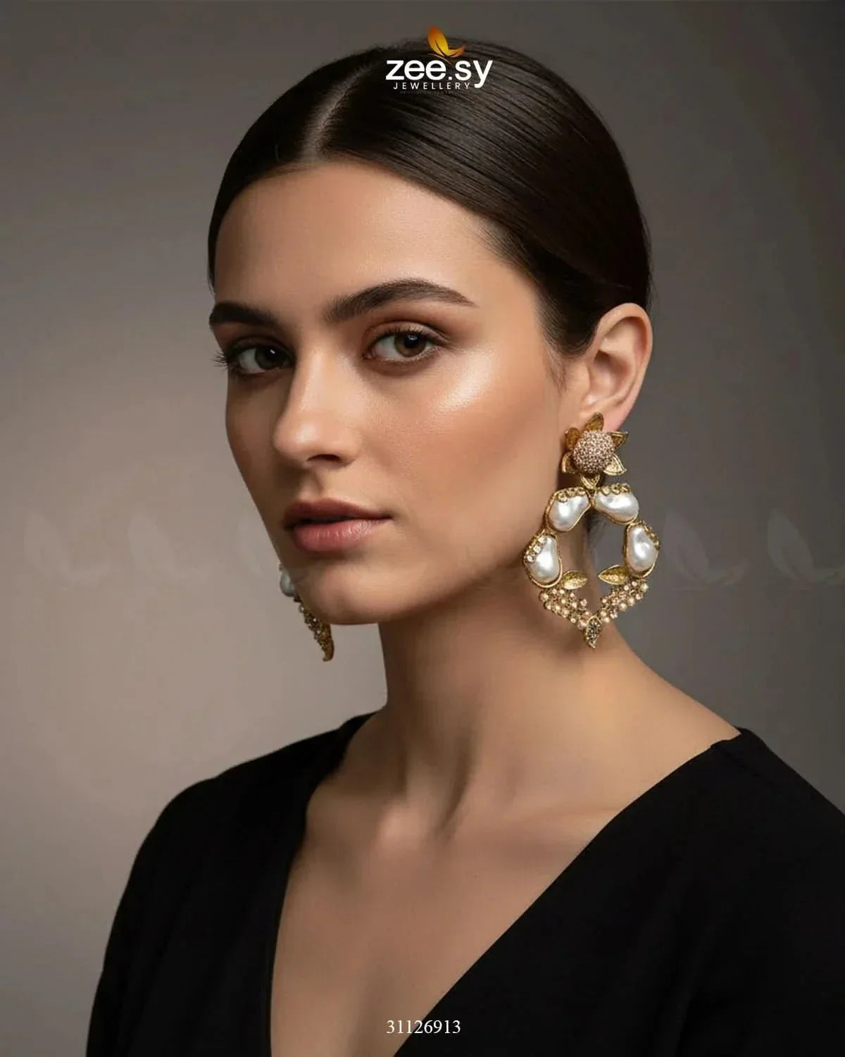 Antique Turkish Baroque Pearl Earrings