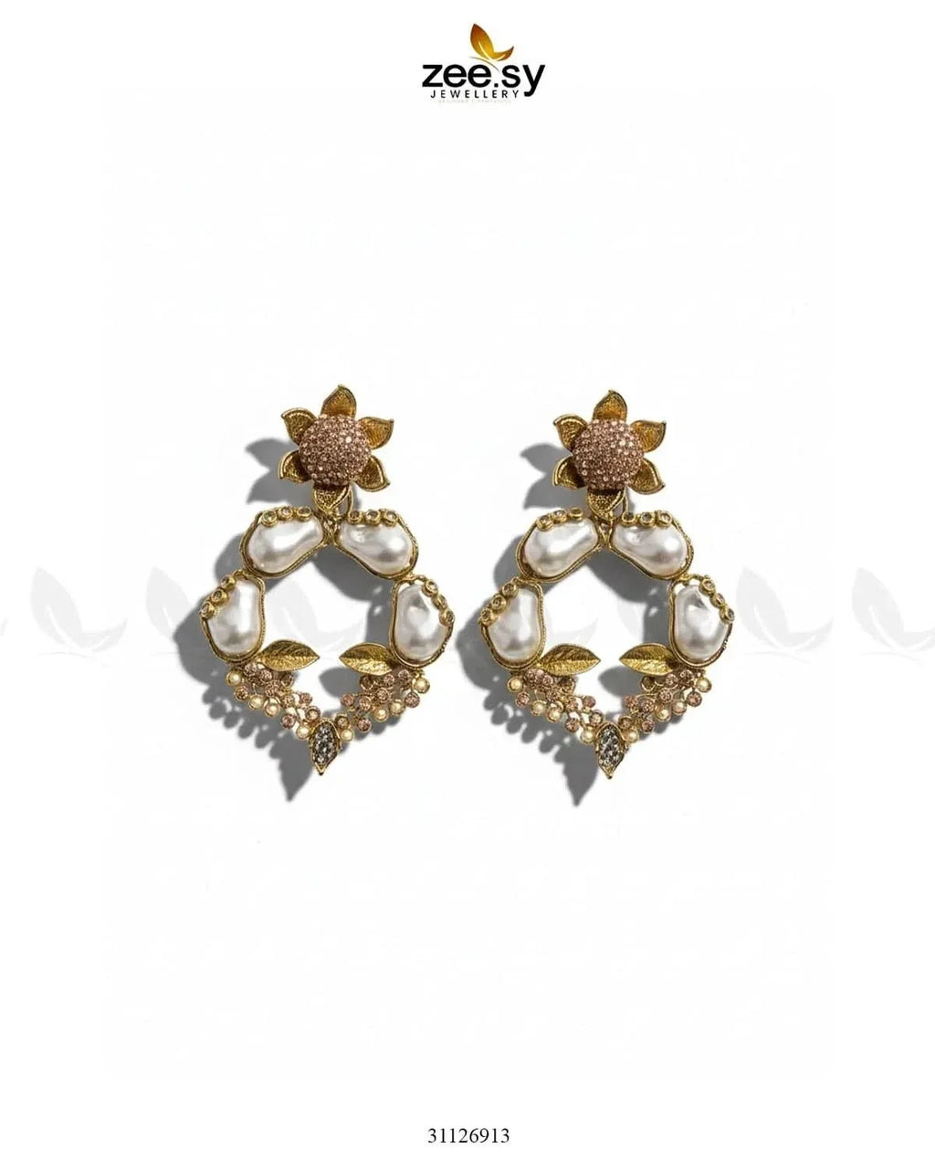 Antique Turkish Baroque Pearl Earrings