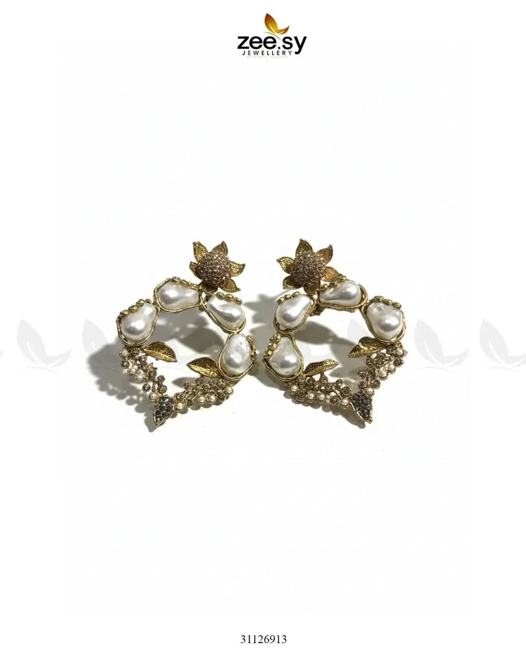 Antique Turkish Baroque Pearl Earrings
