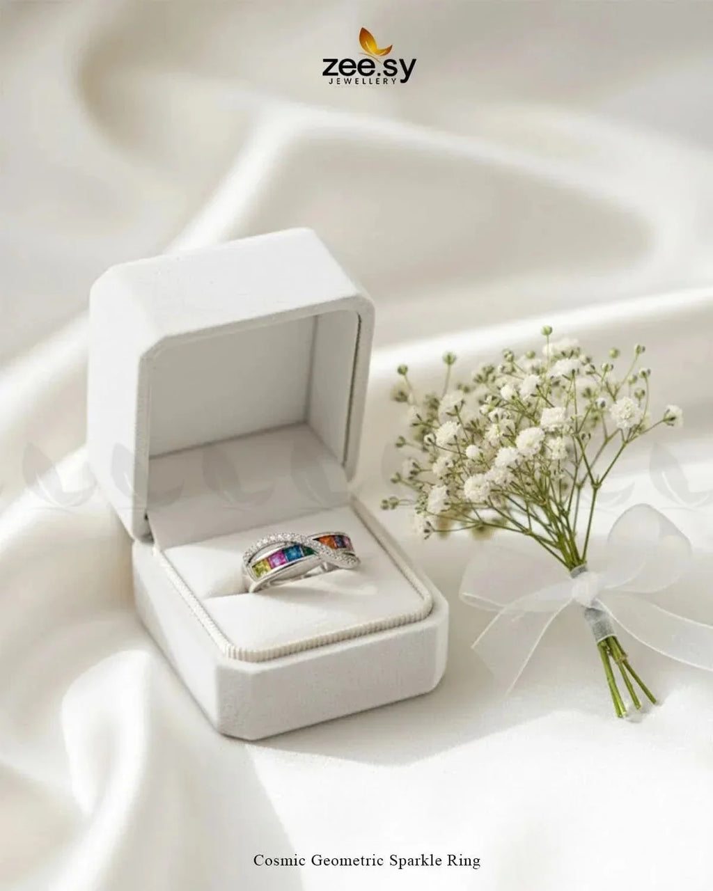 Cosmic Geometric Sparkle Ring