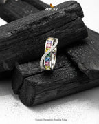 Cosmic Geometric Sparkle Ring