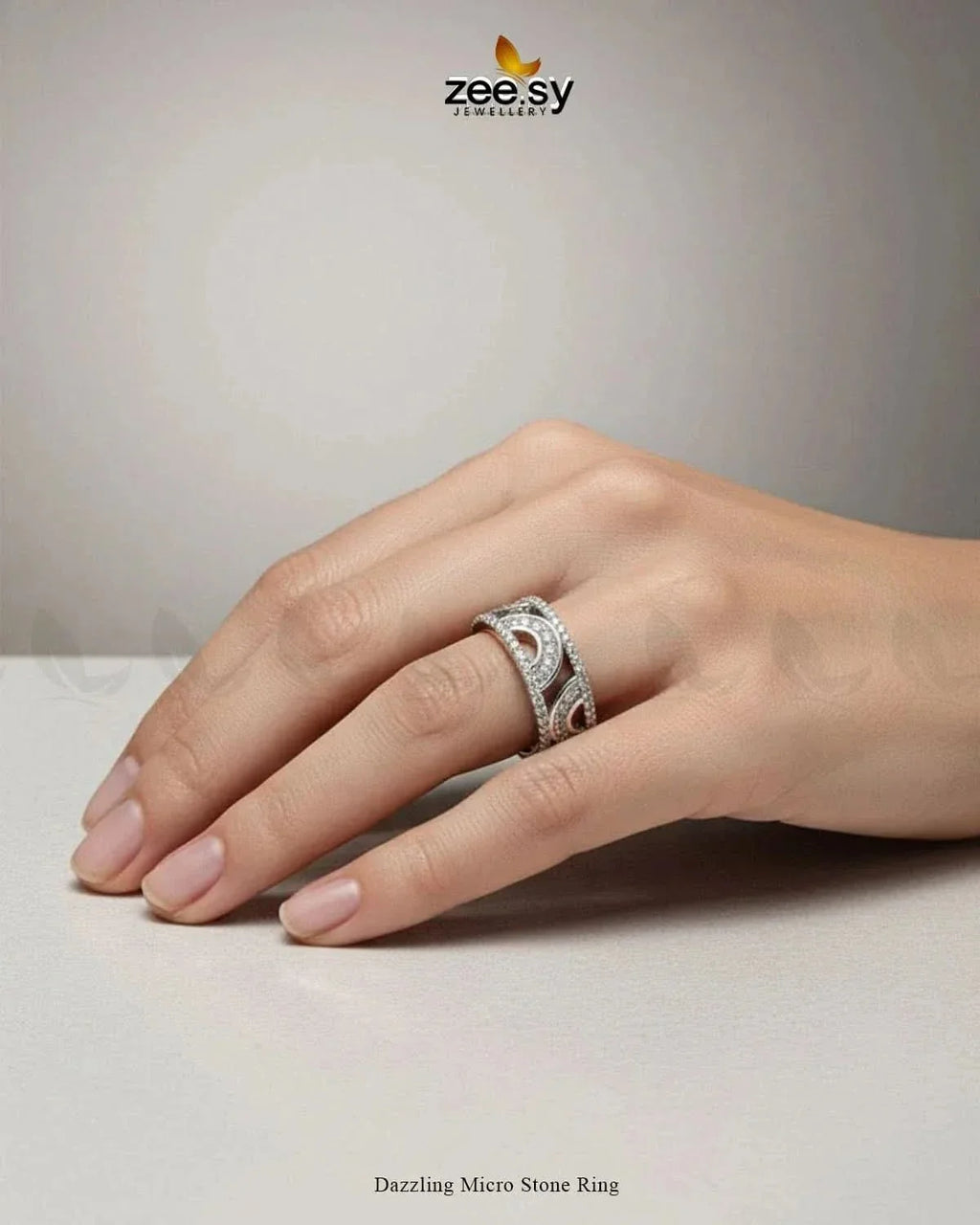 Dazzling Micro Stone Ring