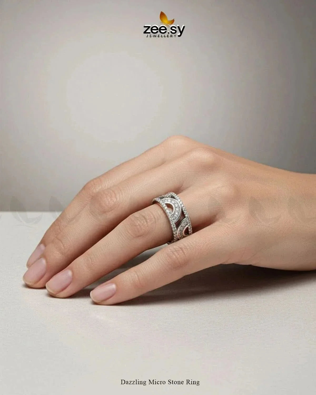 Dazzling Micro Stone Ring
