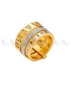 Heran Roman Numeral Stack Ring