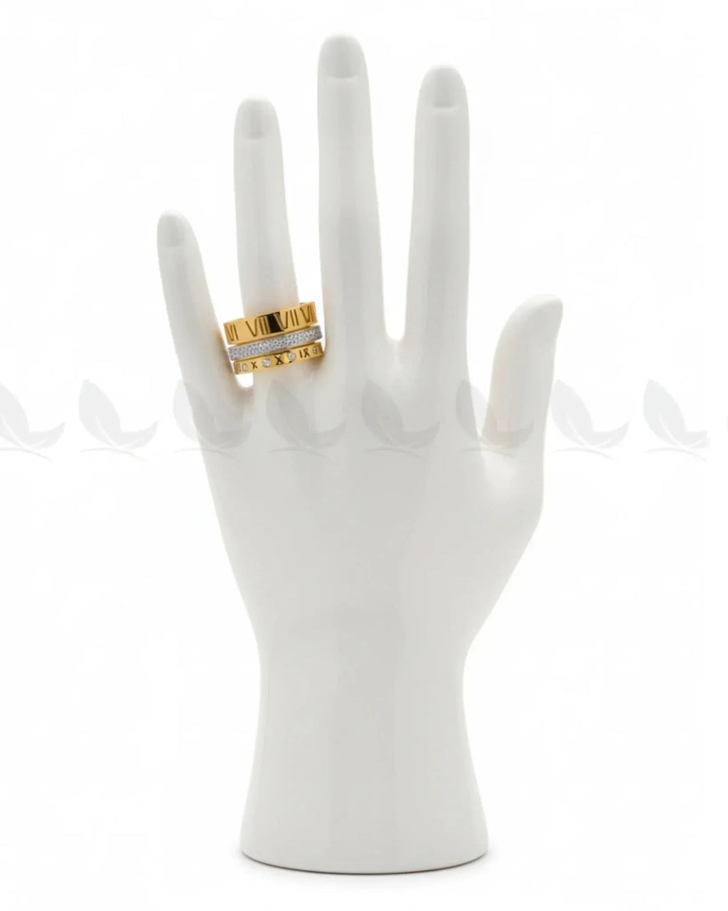 Heran Roman Numeral Stack Ring