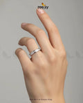 Pave Bar Cut Eternity Ring
