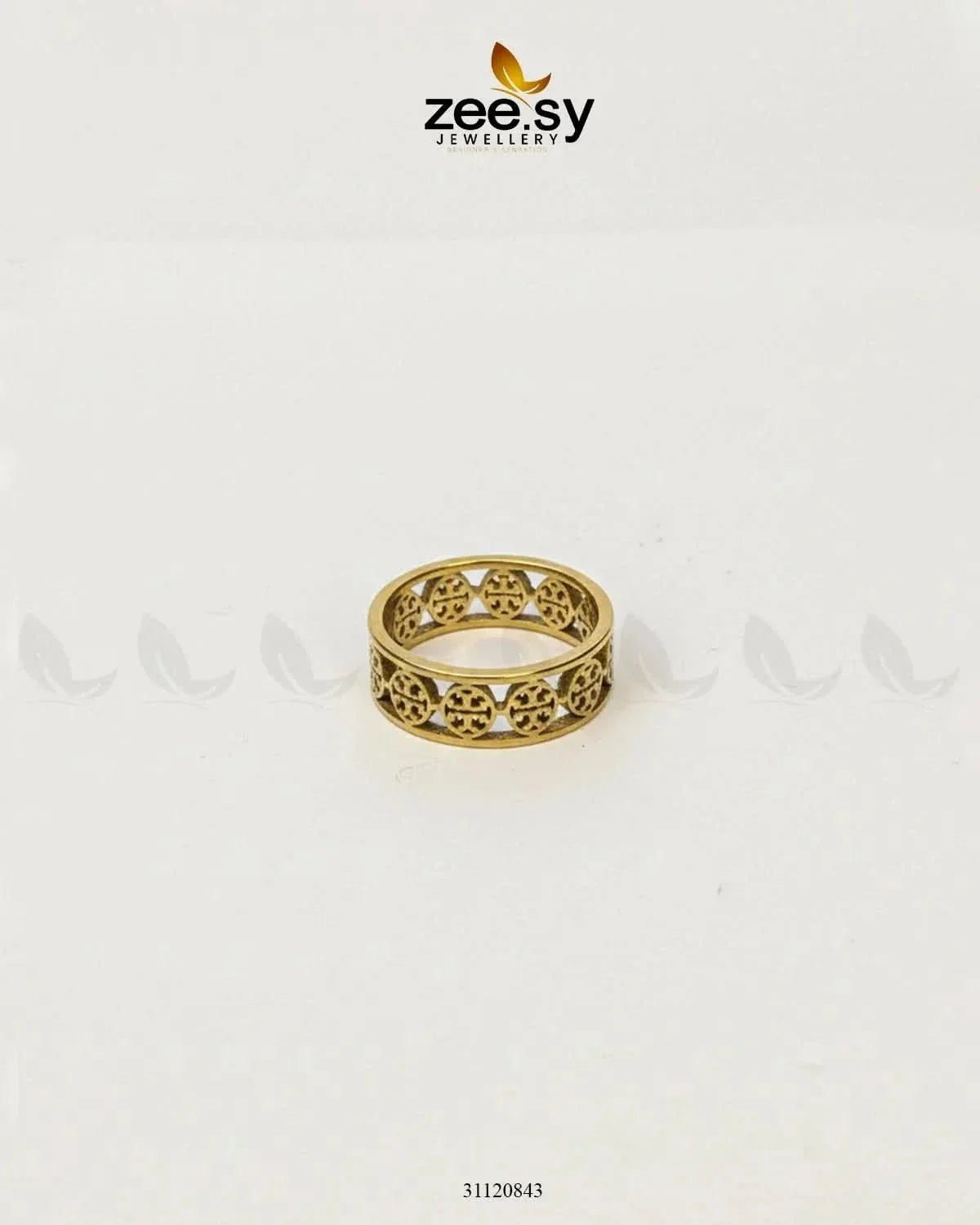 Timeless Geometric Openwork Ring