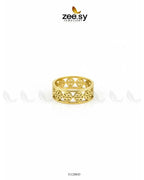 Timeless Geometric Openwork Ring